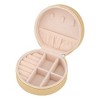 REGALWOVEN Mini Portable Compact Jewelry Box Storage - 3 of 4
