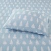 4 Pcs Ultra-Soft Novelty Printed Cotton Flannel Bedding Set, Premium Cozy Sheet Set for All Seasons, Queen / King Fitted Sheet, Flat Sheet - 3 of 4