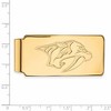 Black Bow Jewelry 14k Yellow Gold Plated Sterling Silver Nashville Predators NHL Money Clip - 2 of 3
