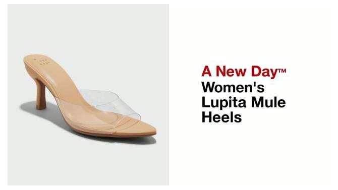  Women's Lupita Point Toe Heels with Memory Foam Insole - A New Day™, 2 of 11, play video