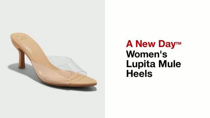  Women's Lupita Point Toe Heels with Memory Foam Insole - A New Day™, 2 of 9, play video