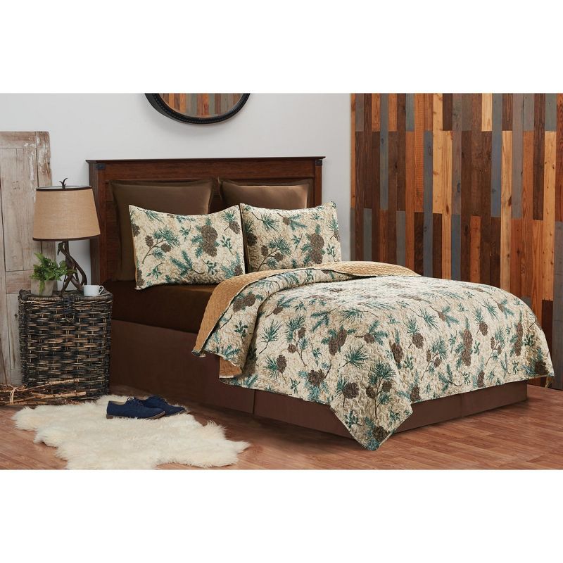 C&F Home Rustic Pinecone Quilt Set  - Reversible and Machine Washable, 3 of 10