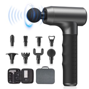 Massage Gun Deep Tissue Muscle Massager 8 Heads 4 Speed Settings