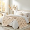 Snuggle Sac Reversible Knit Throw Blanket Soft Ribbed Textured Blanket for All Seasons - 3 of 4