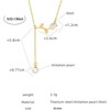 Clotth 18K Gold–Plated White Seashell Pendant Necklace Collection – French-Inspired Titanium Steel Jewelry for Women - 3 of 4