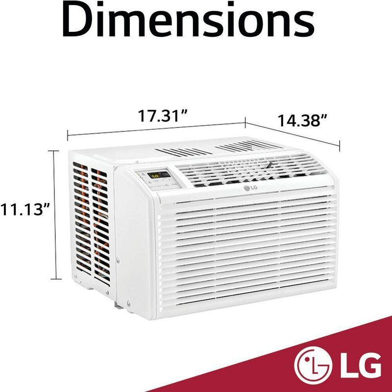 LG Electronics 6,000 BTU 115V LW6017 Window Air Conditioner with Remote Control, 3 of 11