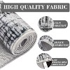 Modern Geometric Washable Rug – Low Pile, Non-Slip, Soft Stain-Resistant Carpet for Bedroom, Living Room, Dining - 4 of 4