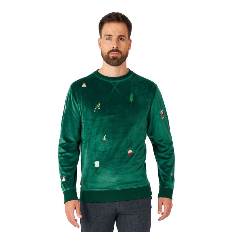 OppoSuits Deluxe Men's Christmas Sweaters, 1 of 3
