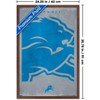 Trends International NFL Detroit Lions - Logo 25 Framed Wall Poster Prints - 3 of 4