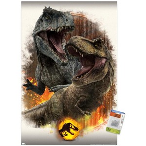 Trends International Jurassic World: Dominion - Giga Vs T. Rex Unframed Wall Poster Prints - 1 of 4