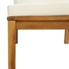 vidaXL Garden Lounge Set Cream Solid Acacia wood, Polyester Modular - 4 of 4