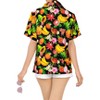 HAPPY BAY Hawaiian Shirts Womens Casual Beach Party Blouse Shirt Summer Short Sleeve Tropical Vacation Tops Button Up Dress Shirts - 3 of 4