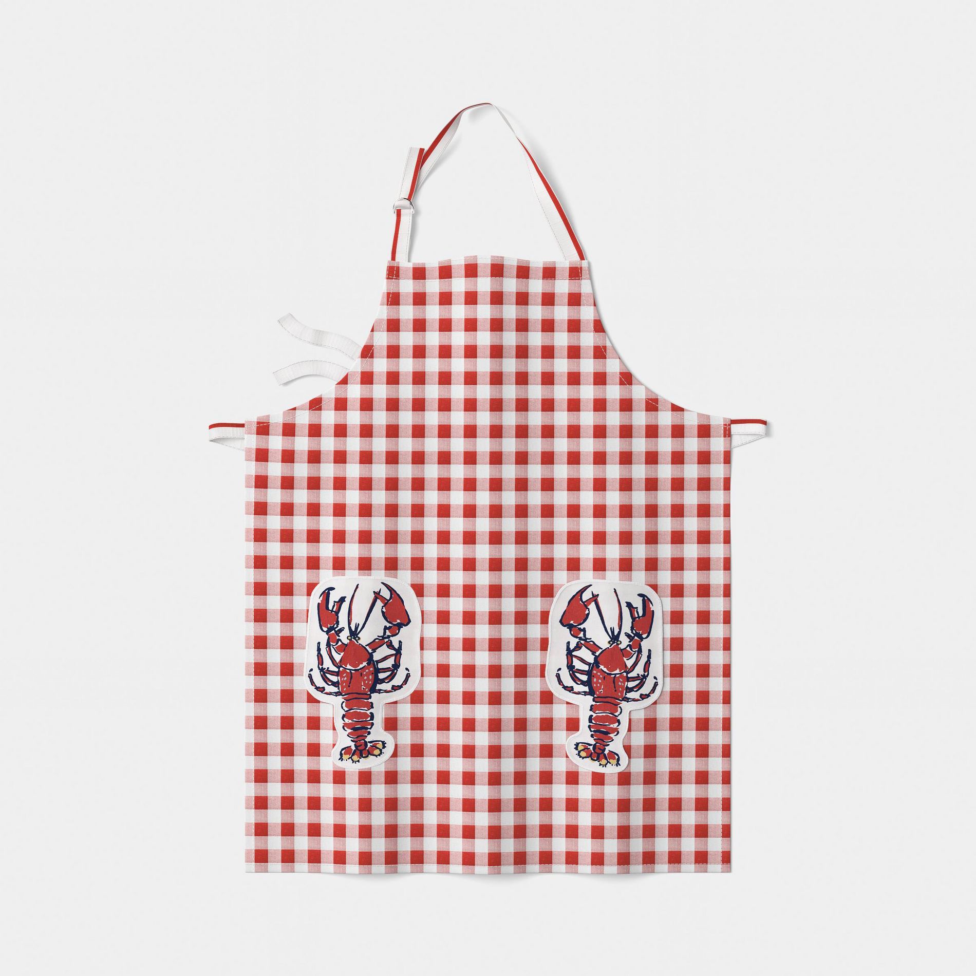 Checked Lobster Cooking Apron Red - Room Essentials™