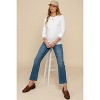 PinkBlush Blue Straight Leg Maternity Jeans - 2 of 4