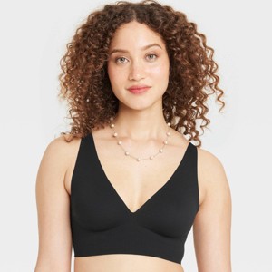 Women's Luxury Collection Bonded Microfiber Plunge Bralette - Auden™ - 1 of 4
