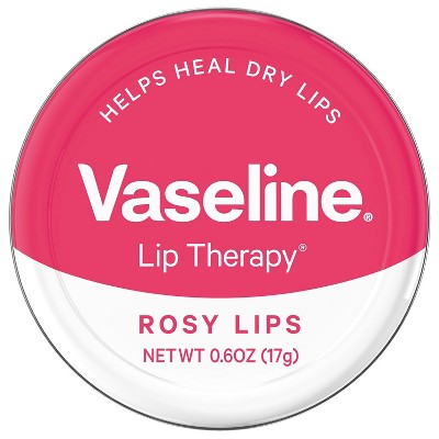 Vaseline Lip Therapy Rosy Lips Lip Balm Tin 0.6oz