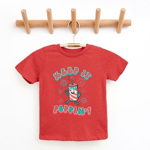 The Juniper Shop Keep It Poppin' Firework Toddler Short Sleeve Tee - 1 of 2