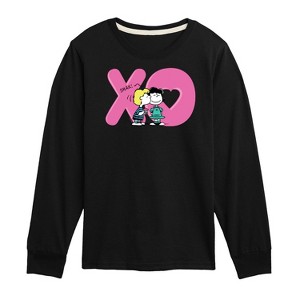 Boys' - Peanuts - Xo Schroeder Lucy Long Sleeve Graphic T-Shirt - 1 of 4