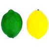 JuzToys 12pcs Yellow & Green Artificial Lifelike Simulation Lemon Fake Fruit Home Kitchen Cabinet Decoration - 2 of 4