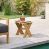 HOMLUX Patio End Tables Outdoor Side Table Flower Stand Garden Yard Pool - 3 of 4
