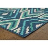 Oriental Weavers Meridian 2209B Navy/ Green Indoor/Outdoor Area Rug - 7'10" Round - 4 of 4