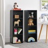 8-Tier Media Tower Rack, CD DVD Slim Storage Cabinet with Adjustable Shelves, Tall Narrow Bookcase Display Bookshelf - 2 of 4