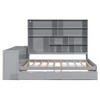 Polibi Full Storage Daybed with Built-In Desk, Bookshelves & 3 Drawers - 4 of 4