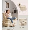 Recliner Chair with Heat & Massage – 360° Swivel & Manual Rocking, Ergonomic Design with Remote & Cup Holders for Living Room - 3 of 4