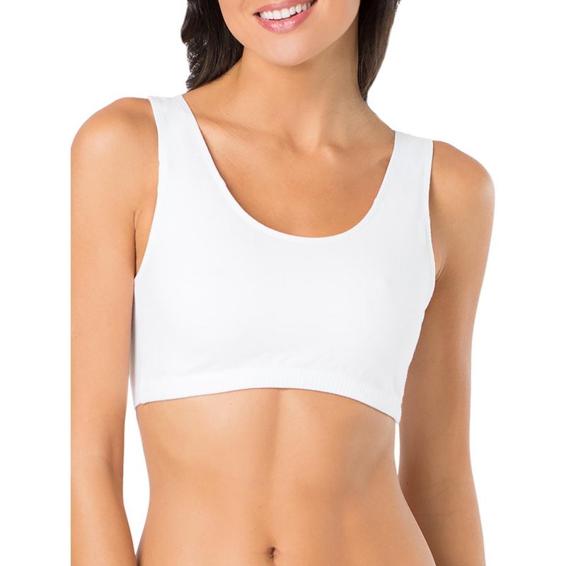 Fruit of the Loom Women's Tank Style Cotton Sports Bra 6-Pack, 3 of 11