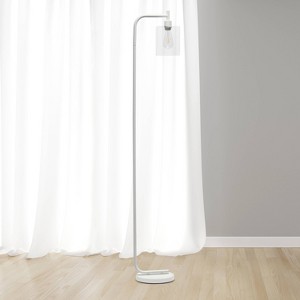 Modern Iron Lantern Floor Lamp with Glass Shade - Simple Designs - 1 of 4