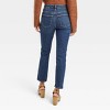 Women's High-Rise Slim Straight Jeans - Universal Thread™ Dark Wash - image 2 of 4