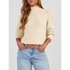 Coolmee Womens Turtleneck Sweaters Casual Long Sleeve Pullover Chunky Knit Jumper Tops - 2 of 4