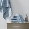 Vynxaria Blue 6 Piece Cotton Bath Towel Set - 2 of 4
