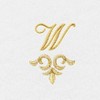 Linum Home Textiles 100% Turkish Cotton MONICA Gold Thread 2PC Embellished Washcloth Set - 3 of 3