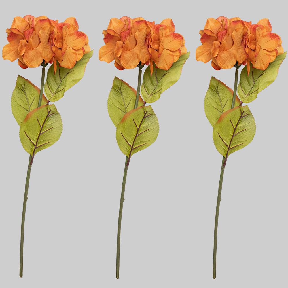 3pk Faux Picks Orange Hydrangea - Bullseye's Playground was $9.0 now $4.5 (50.0% off)