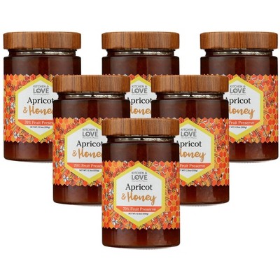 Kitchen & Love Apricot and Honey Preserves - Case of 6/12.3 oz