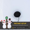 NAYSAYE 7FT Christmas Inflatable Snowman Family with Bird and Birdhouse Holiday Decoration for Yard Outdoor Display, White, 86.5"*35.5"*82.8" - 3 of 4