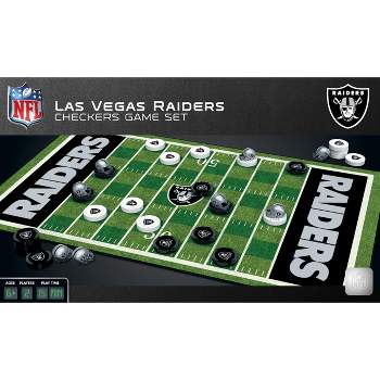 MasterPieces Officially licensed NFL Las Vegas Raiders Checkers Board Game for Families and Kids ages 6 and Up
