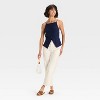Women's Linen Blend Vest - A New Day™ - 3 of 3