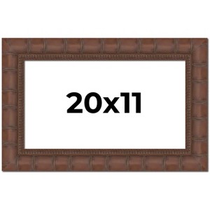 PosterPalooza | 20x11 Wide Bamboo Picture Frame, UV Acrylic, 4 Finishes - Brown, Black, Silver, and Natural - 1 of 4