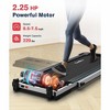 REDLIRO Under Desk Treadmill 2 in 1  Compact Folding Treadmills  2.25HP  Remote Control for Home, Silver - 2 of 4