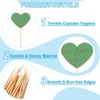 Unique Bargains Wedding Engagement Birthday Decoration Heart Shape Cupcake Toppers Picks 50 Pcs - 3 of 4