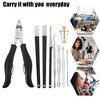 Unique Bargains Toenail Clippers for Thick Nails Stainless Steel Nail Clippers Nail Clippers Kit Pack of 13 - 2 of 4