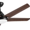 YUHAO 48 in. Indoor Modern Contemporary ABS Blades Integrated Dimmable LED Ceiling Fan with Light and Remote Control - 3 of 4