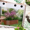 Naysaye 11.75" Tall Rectangle Raised Garedn Planter, Outdoor Garden Raised Planter Box for Flowers, Brown, 41.25"*24.5"*11.75" - 4 of 4