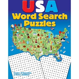 USA Word Search Puzzles - (Dover Brain Games & Puzzles) by  Ilene J Rattiner & Frank J D'Agostino (Paperback) - 1 of 1