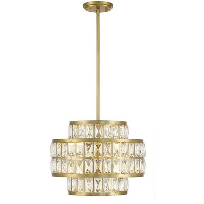 Savoy House Renzo 3 - Light Pendant in  Warm Brass