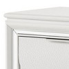 Royal Hampton 30 Inch Nightstand, 2 Drawers, Mirror Trim, Acrylic Legs - 4 of 4