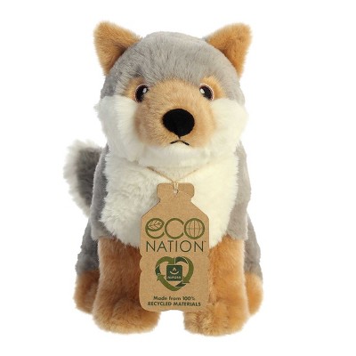 Aurora Small Wolf Eco Nation Eco-friendly Stuffed Animal Gray 9 : Target