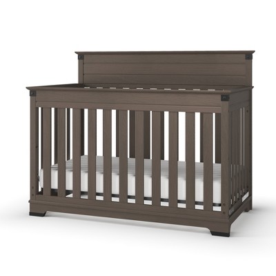 Child Craft Redmond 4-in-1 Convertible Crib,  Converts toToddler Bed, Day Bed & Full Size Bed, 3 Mattress Positions, Baby Safe Finish